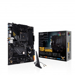 ASUS TUF GAMING B550-PLUS WIFI II, Socket AM4, AMD B550, Dual 4xDDR4-4866, APU AMD graphics, HDMI, DP, 2xPCIeX16 4.0, 6xSATA3, 3xPCIeX1, RAID, 2xM.2 4.0, 1xM.2E-Key, S1200A HDA, SPDIF, 2.5GbE LAN, WiFi6/BT, 2xUSB3.2 Gen 2(A+C), 6xUSB3.2, Aura Sync RGB, AT